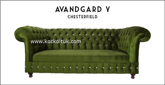 AVANGARD YEŞİL CHESTERFIELD Klasik Kanepe