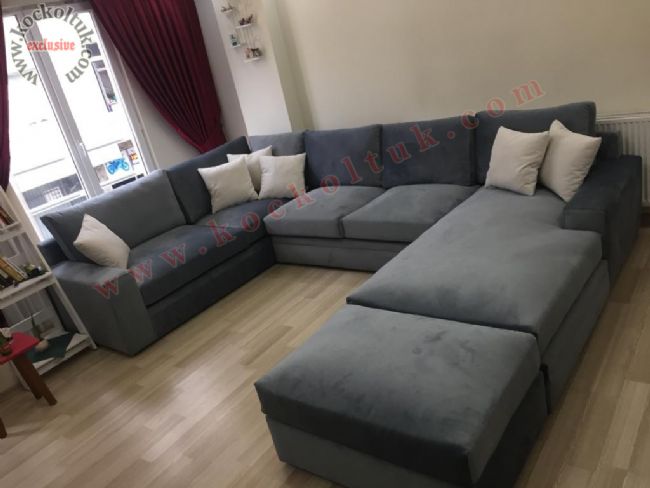 MODERN KÖŞE KOLTUK U Köşe koltuk büyük ölçü salon köşe takımı