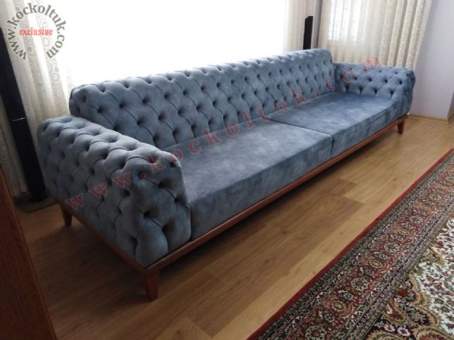 füme renkli modern chester kanepe