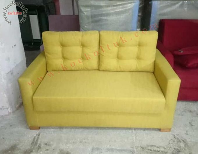 Sarı Yataklı kanepe Modern İkili  Yataklı Koltuk özel üretim