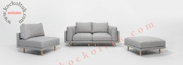 koltuk takımı gri renk modern tasarım
