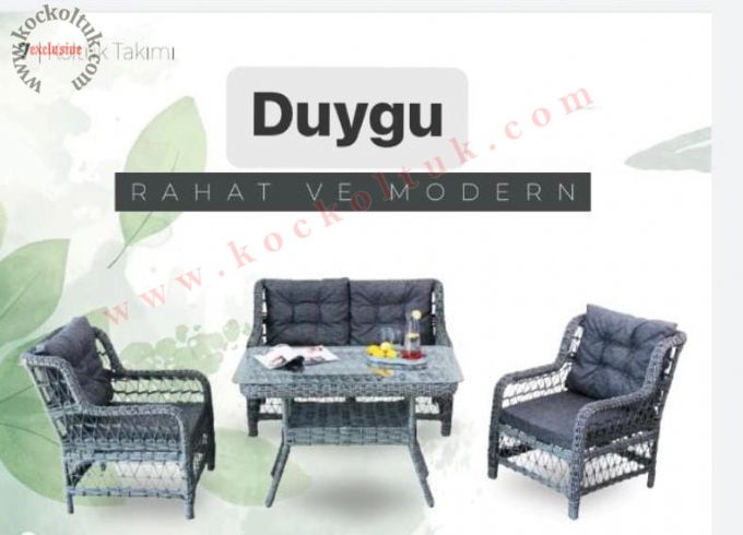 Duygu dış mekan masa koltuk takımı Teras Bahçe Balkon Mobilyaları